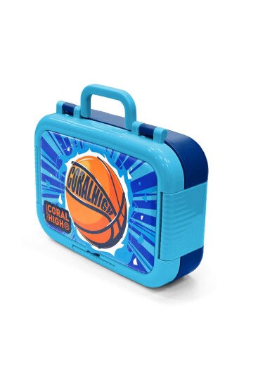 Coral High Kids Mavi Basketbol Desenli Paslanmaz Çelik Beslenme Kabı 39357 - 4