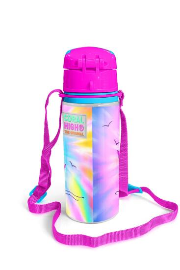 Coral High Kids Mavi Flamingo Desenli Pipetli Alüminyum Matara 600 ml 11947 - 4