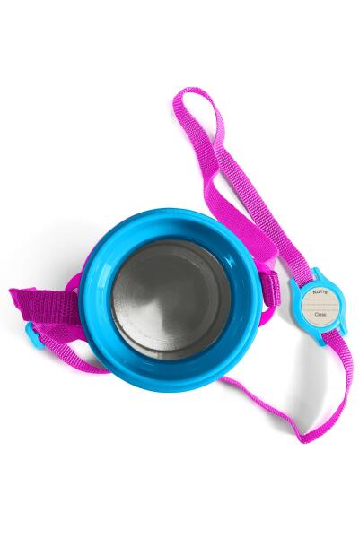 Coral High Kids Mavi Flamingo Desenli Pipetli Alüminyum Matara 600 ml 11947 - 6