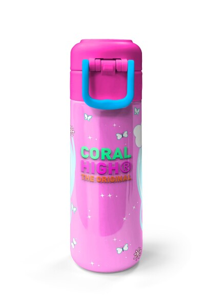 Coral High Kids Mavi Neon Pembe Unicorn Desenli Pipetli ve Direkt İçim Çelik Termos 500 ml 31925 - 7