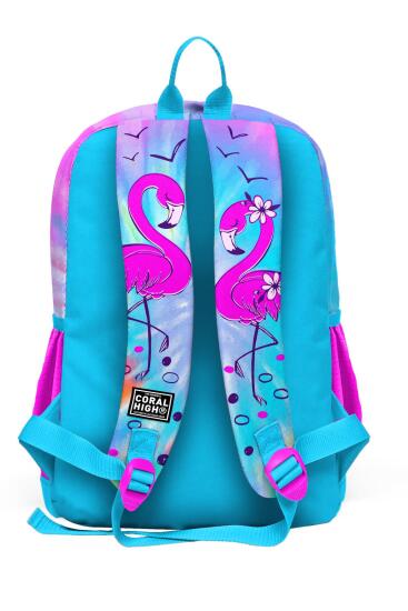 Coral High Kids Mavi Pembe Flamingo Desenli 3’lü Okul Çanta Seti SET0123730 - 5