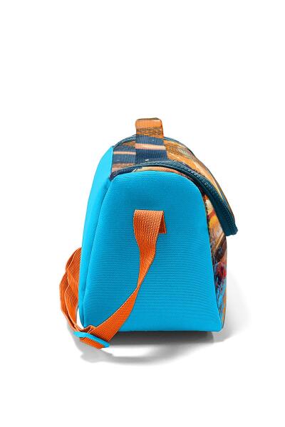 Coral High Kids Mavi Turuncu High Wheels Truck Desenli Thermo Beslenme Çantası 11794 - 2