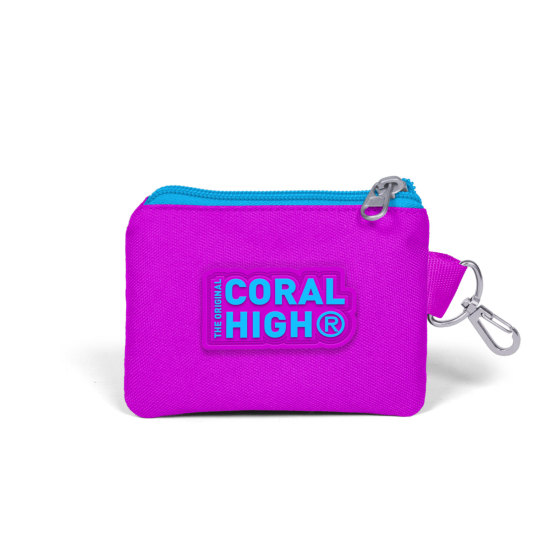 Coral High Kids Mor Pembe Unicorn Desenli Simli Bozuk Para Çantası 21797 - 2