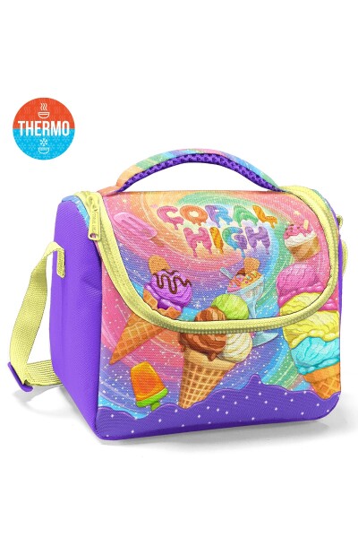 Coral High Kids Milka Dondurma Desenli 3’lü Okul Çanta Seti SET0133254 - 3
