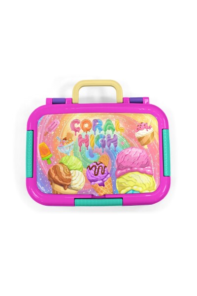 Coral High Kids Milka Dondurma Desenli Paslanmaz Çelik Beslenme Kabı 39154 - 5