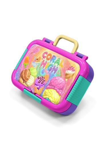 Coral High Kids Milka Dondurma Desenli Paslanmaz Çelik Beslenme Kabı 39154 