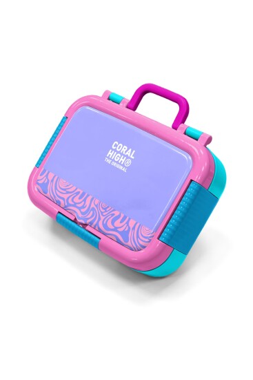 Coral High Kids Milka Geometrik Desenli Paslanmaz Çelik Beslenme Kabı 39127 - 1