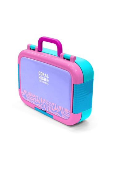 Coral High Kids Milka Geometrik Desenli Paslanmaz Çelik Beslenme Kabı 39127 - 4