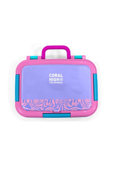 Coral High Kids Milka Geometrik Desenli Paslanmaz Çelik Beslenme Kabı 39127 - 5