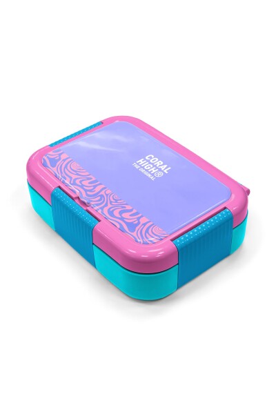 Coral High Kids Milka Geometrik Desenli Paslanmaz Çelik Beslenme Kabı 39127 - 2