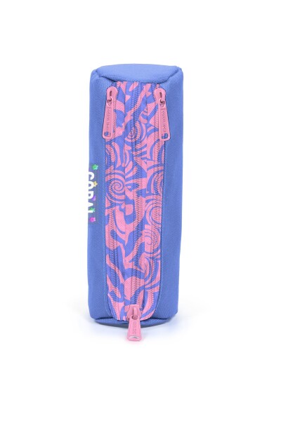 Coral High Kids Milka Geometrik Desenli Üç Bölmeli Kalem Çantası 31027 - 2