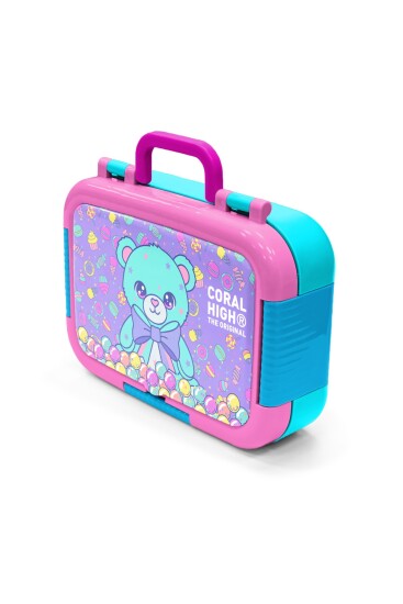 Coral High Kids Milka Şeker Ayıcık Desenli Paslanmaz Çelik Beslenme Kabı 39105 - 4