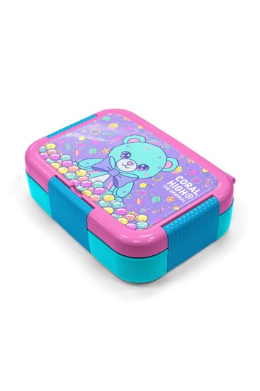 Coral High Kids Milka Şeker Ayıcık Desenli Paslanmaz Çelik Beslenme Kabı 39105 - 2