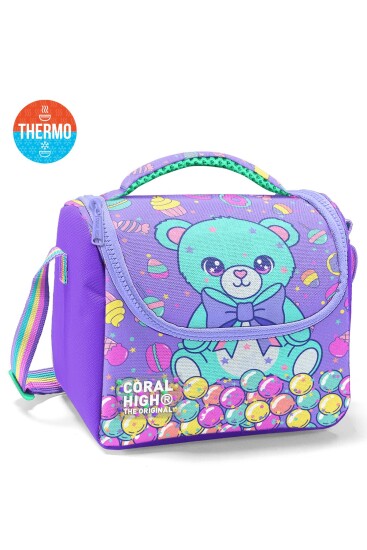 Coral High Kids Milka Şeker Ayıcık Desenli Thermo Beslenme Çantası 37105 