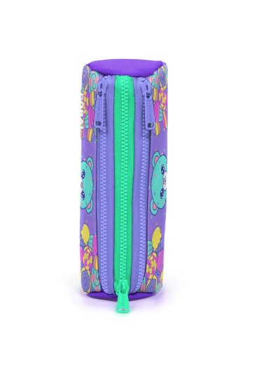 Coral High Kids Milka Şeker Ayıcık Desenli Üç Bölmeli Kalem Çantası 31005 - 2