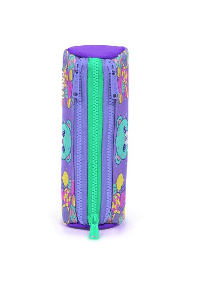 Coral High Kids Milka Şeker Ayıcık Desenli Üç Bölmeli Kalem Çantası 31005 - 2