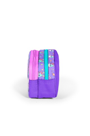Coral High Kids Milka Su Yeşili Tavşan Desenli İki Bölmeli Kalem Çantası 31055 - 2