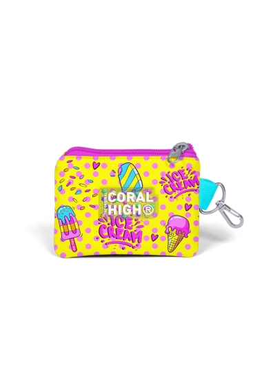 Coral High Kids Mixed Dondurma Desenli Bozuk Para Çantası 21927 - 2
