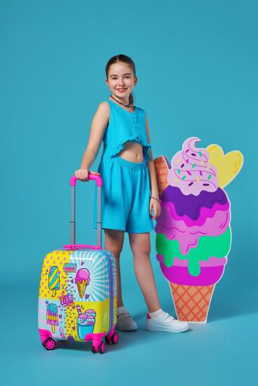 Coral High Kids Mixed Dondurma Desenli Çocuk Valizi 16775 - 2