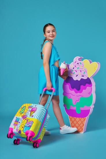 Coral High Kids Mixed Dondurma Desenli Çocuk Valizi 16775 - 7