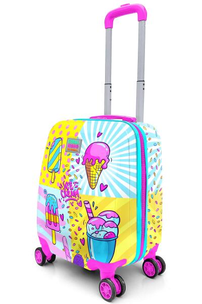 Coral High Kids Mixed Dondurma Desenli Çocuk Valizi 16775 - 6