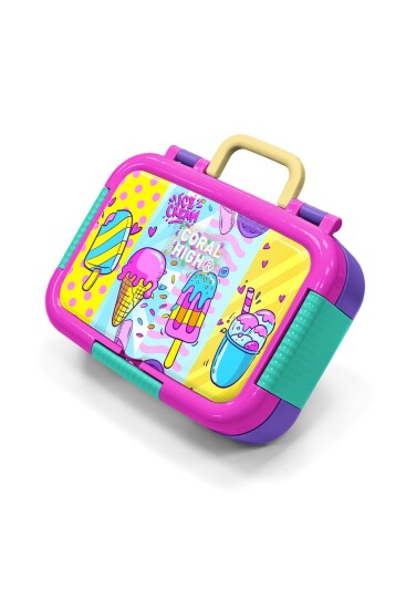 Coral High Kids Mixed Dondurma Desenli Desenli Paslanmaz Çelik Beslenme Kabı 39329 - Coral High