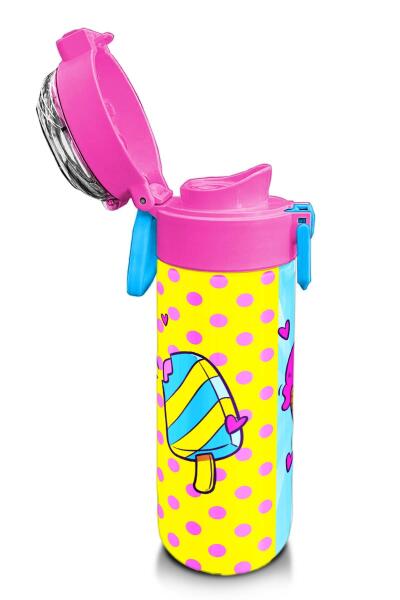 Coral High Kids Mixed Dondurma Desenli Pipetli ve Direkt İçim Çelik Termos 500 ml 31809 - 6