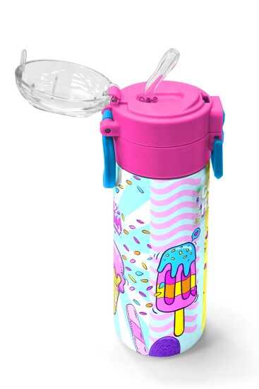 Coral High Kids Mixed Dondurma Desenli Pipetli ve Direkt İçim Çelik Termos 500 ml 31809 - 5