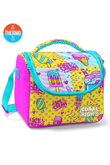 Coral High Kids Mixed Dondurma Desenli Thermo Beslenme Çantası 11878 