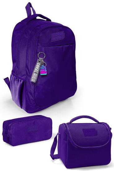 Coral High Kids Mor 3’lü Okul Çanta Seti SET0114397 