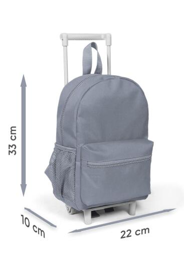 Minik Yuva Çekçekli Sırt Çantası Mor Pembe Kedi Desenli İki Bölmeli 24002 - 5