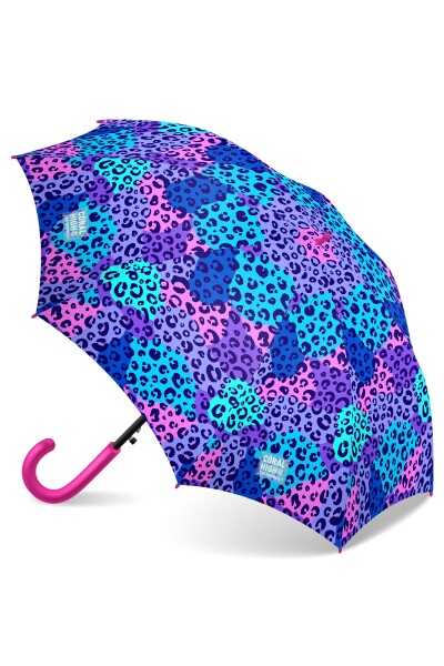 Coral High Kids Mor Leopar Desenli Çocuk Şemsiyesi 12666 - 1