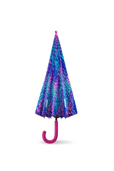 Coral High Kids Mor Leopar Desenli Çocuk Şemsiyesi 12666 - 6