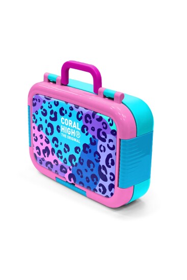 Coral High Kids Mor Leopar Desenli Paslanmaz Çelik Beslenme Kabı 39166 - 4