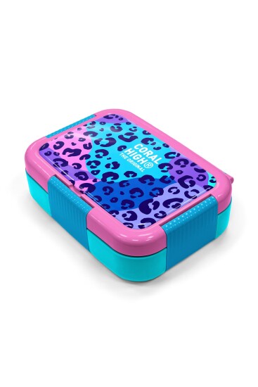 Coral High Kids Mor Leopar Desenli Paslanmaz Çelik Beslenme Kabı 39166 - 2