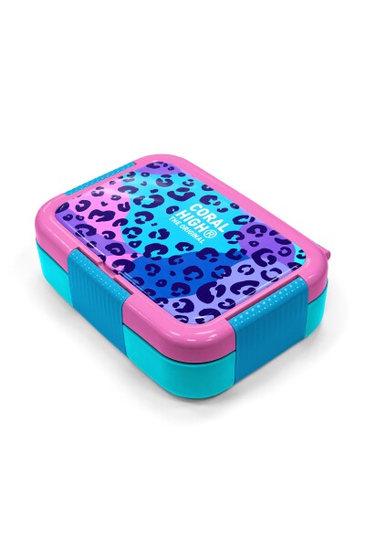 Coral High Kids Mor Leopar Desenli Paslanmaz Çelik Beslenme Kabı 39166 - 2