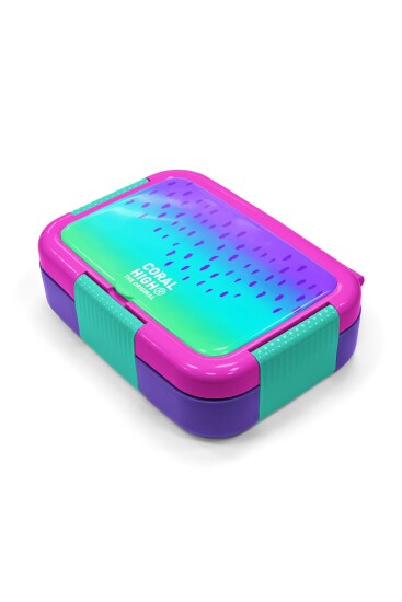 Coral High Kids Mor Lila Renk Geçişli Desenli Paslanmaz Çelik Beslenme Kabı 39171 - 2