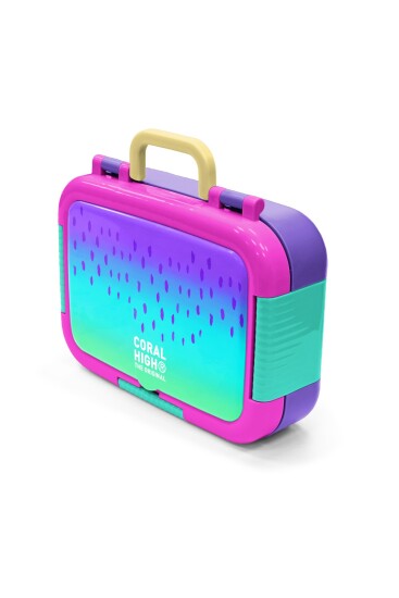 Coral High Kids Mor Lila Renk Geçişli Desenli Paslanmaz Çelik Beslenme Kabı 39171 - 4