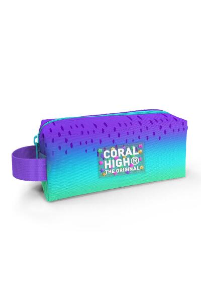 Coral High Kids Mor Lila Renk Geçişli Kalem Çantası 22077 - 1