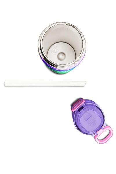 Coral High Kids Mor Lila Renk Geçişli Pipetli ve Direkt İçim Çelik Termos 500 ml 31850 - 7