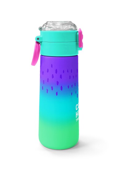 Coral High Kids Mor Lila Renk Geçişli Pipetli ve Direkt İçim Çelik Termos 500 ml 31850 - 2
