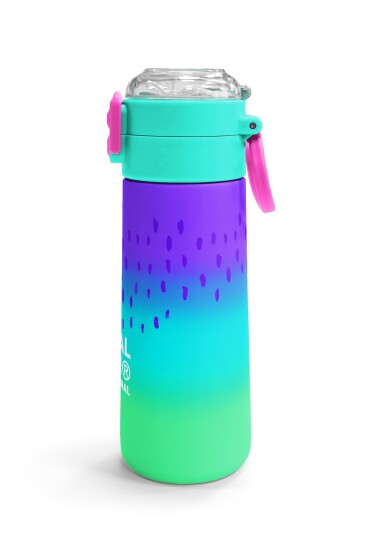 Coral High Kids Mor Lila Renk Geçişli Pipetli ve Direkt İçim Çelik Termos 500 ml 31850 - 3
