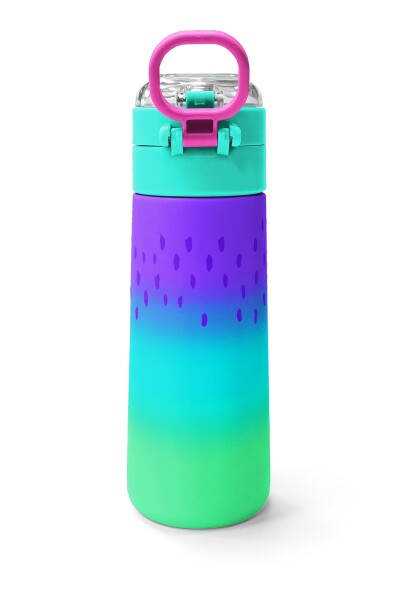 Coral High Kids Mor Lila Renk Geçişli Pipetli ve Direkt İçim Çelik Termos 500 ml 31850 - 4