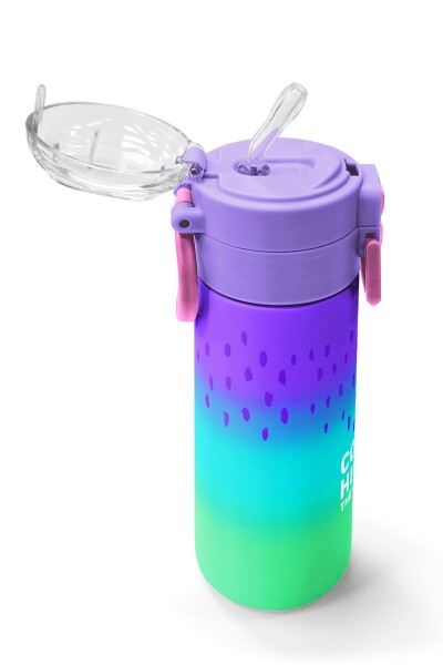 Coral High Kids Mor Lila Renk Geçişli Pipetli ve Direkt İçim Çelik Termos 500 ml 31850 - 5