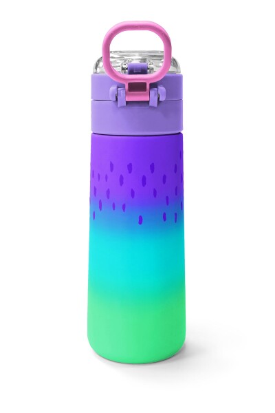 Coral High Kids Mor Lila Renk Geçişli Pipetli ve Direkt İçim Çelik Termos 500 ml 31850 - 4
