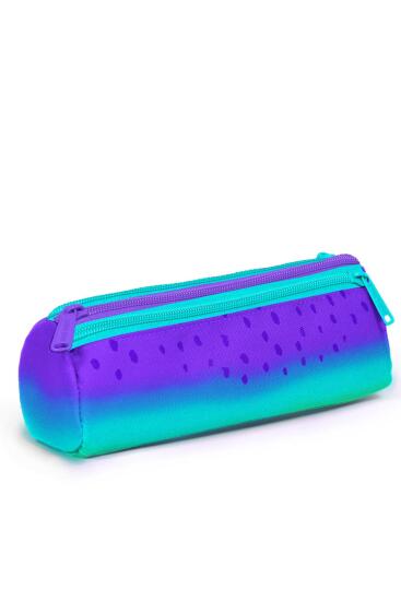 Coral High Kids Mor Lila Renk Geçişli Üç Bölmeli Kalem Çantası 11164 - 3