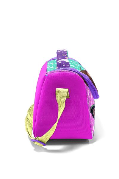 Coral High Kids Mor Pembe Bisikletli Kız Desenli Thermo Beslenme Çantası 12791 - 2