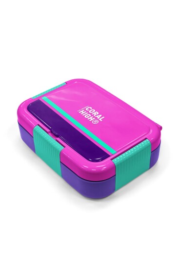 Coral High Kids Mor Pembe Desenli Paslanmaz Çelik Beslenme Kabı 39353 - 2