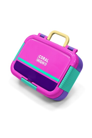 Coral High Kids Mor Pembe Desenli Paslanmaz Çelik Beslenme Kabı 39353 - Coral High