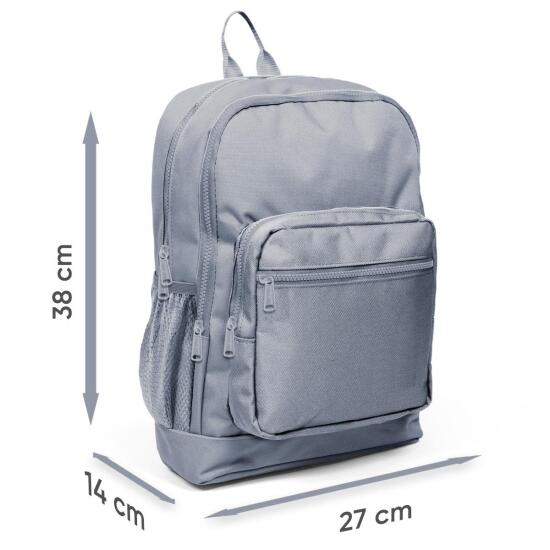 Coral High Kids Mor Pembe Kedi Desenli Dört Bölmeli USB'li Okul Sırt Çantası 23832 - 5